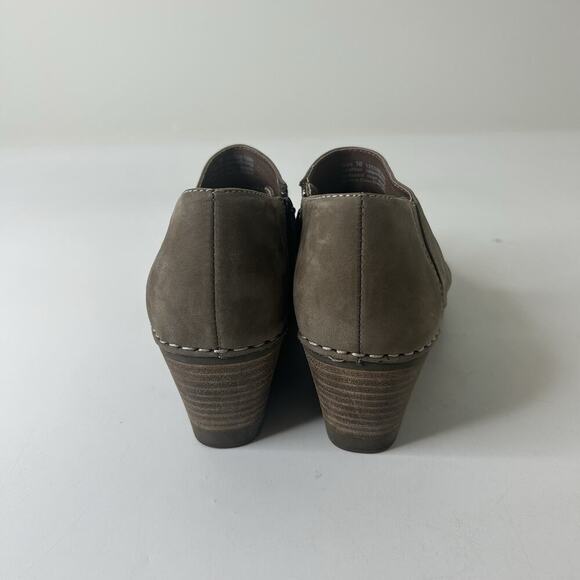 Dansko Sheena Wedge Heel Boots Women’s 36 US 5.5 Booties Suede Tan Brown Boho - Picture 5 of 9